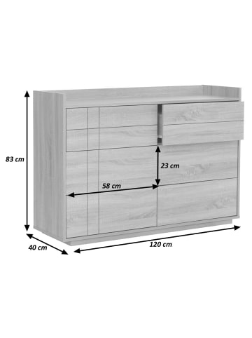MCW Kommode P44, Walnuss-Optik