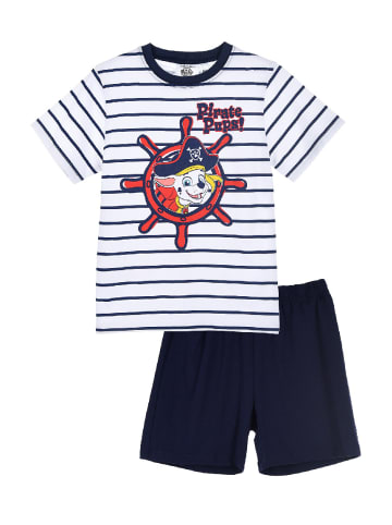 Paw Patrol 2tlg. Outfit: Schlafanzug kurzarm Pirate Pups Marshall in Blau