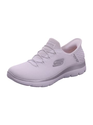 Skechers Damenslipper sportlicher Boden SUMMITS - DIAMOND DREAM in  Weiß