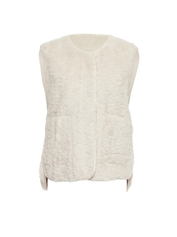 Albee Women Weste in Wollweiss