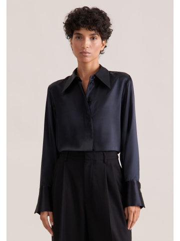 Seidensticker Klassische Bluse Regular in Schwarz