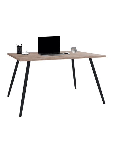 VCM Schreibtisch Bürotisch Computertisch Salia 160x80 in Sonoma-Eiche