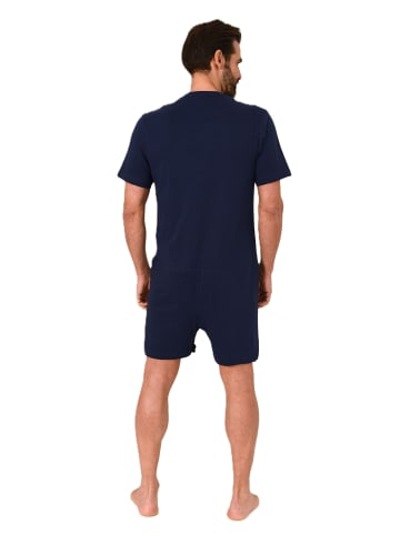 NORMANN Pflegeoverall kurzarm Reißverschluss Bein - 88550 in blau