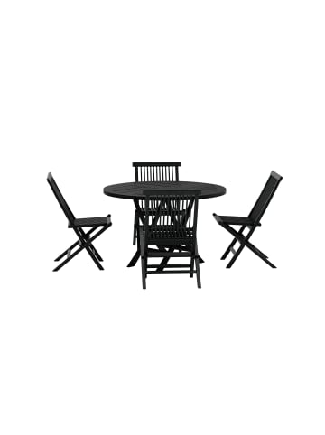 ebuy24 Schwarz 120 x 120 cm