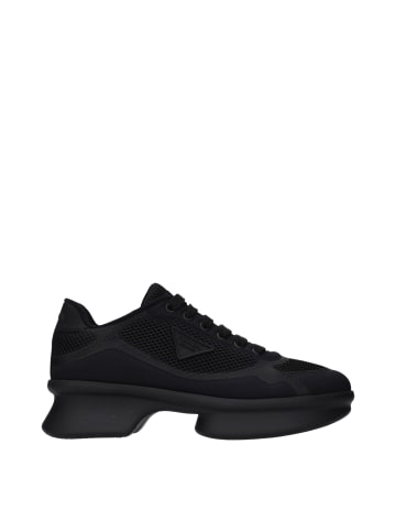 PRADA Schwarz Stoff Low Top Sneaker