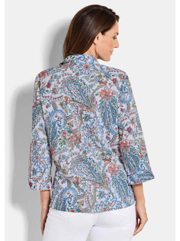 GOLDNER Kurzgröße:  Druckbluse mit Paisley-Muster in bunt / gemustert