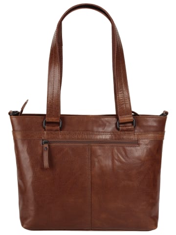 SPIKES & SPARROW Shopper echt Leder in cognac