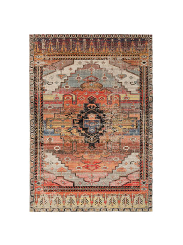 Pergamon Kurzflor Designer Teppich Modern Vintage Orient Muster in Rost Curry