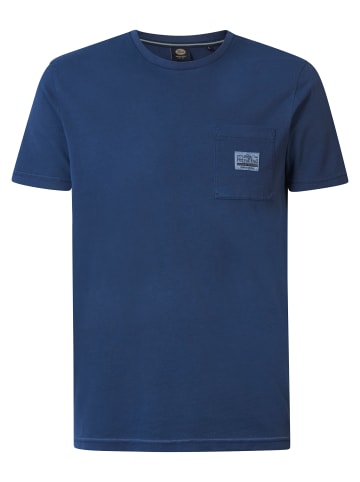Petrol Industries T-Shirt mit Logo Amelia Island in Blau