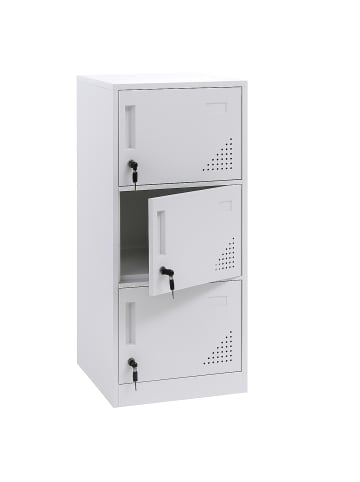 MCW Spind P63 3 Türen, Weiß