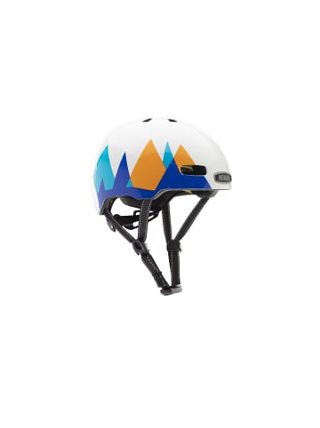Nutcase Kinder-Fahrradhelm  Little Nutty MIPS Gloss in weiß-blau