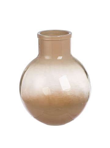 GILDE Vase "Novelle" braun - (H) 31 cm