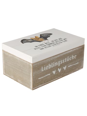 Mr. & Mrs. Panda Aufbewahrungsbox Fledermaus Flügel mit Spruch in Weiß