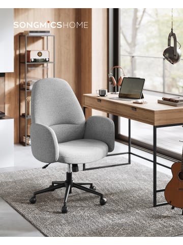 SONGMICS HOME Bürostuhl Laela in taubengrau - (B)70 x (H)(101-109) x (T)70 cm