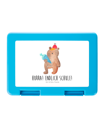 Mr. & Mrs. Panda Bentobox Bär Schultüte mit Spruch in Weiß