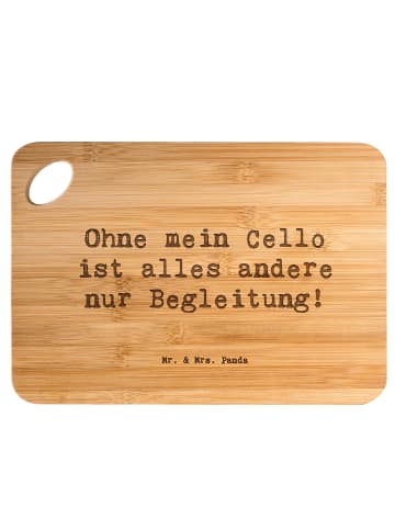 Mr. & Mrs. Panda Schneidebrett Spruch Zeichenllo Magie mit Spruch in Braun