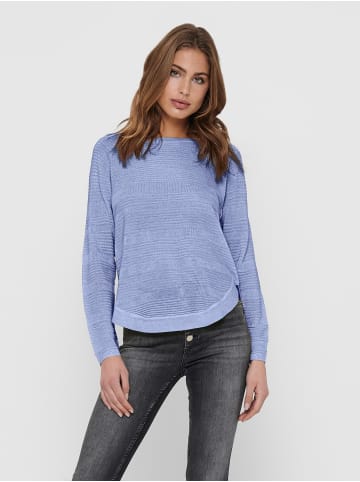 ONLY Dünner Strick Pullover Langarm Stretch Sweater Basic ONLCAVIAR in Lila