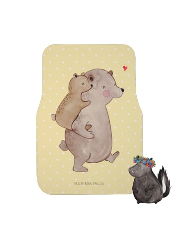 Mr. & Mrs. Panda Automatte Papa Bär ohne Spruch in Gelb Pastell