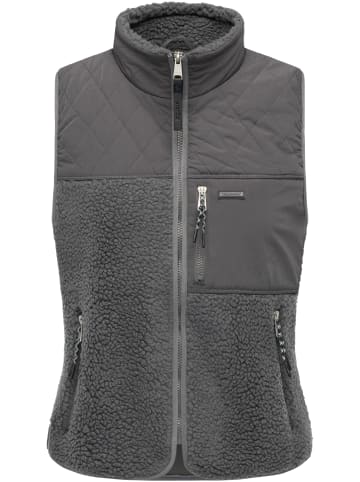 ragwear Plüschweste Junkin Bonded in Stone Grey