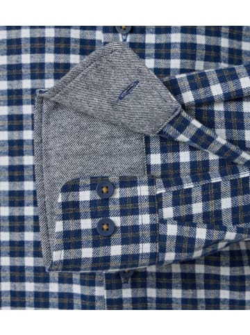 Redmond Langarm-Hemd in blau