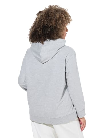 Ulla Popken Sweatshirt in hellgrau mélange