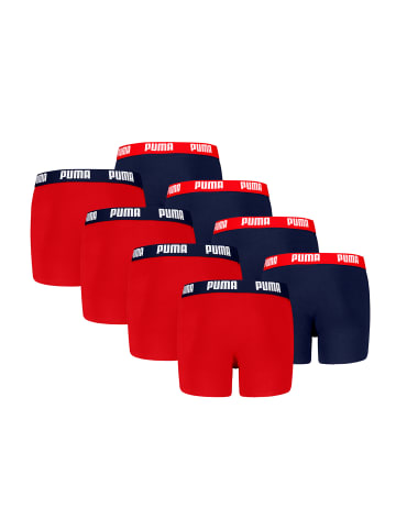 Puma Boxershorts BOYS EVERYDAY BASIC BOXER 8P in Red / Blue