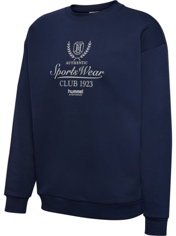 Hummel Hoodie "Hmlloose Crewneck Club Sportswear" in Blau