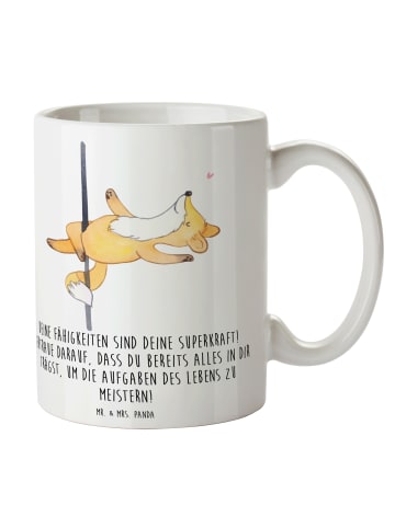 Mr. & Mrs. Panda Kaffeebecher Vertrauen in Fähigkeiten mit Spruch in Weiß