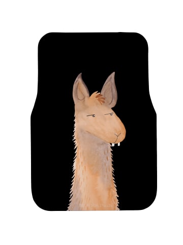 Mr. & Mrs. Panda Fußmatte Fürs Auto Lamakopf Genervt ohne Spruch in Schwarz