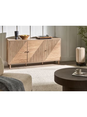 Beliani Sideboard RONGE in Braun - (W) 150 x (H) 75 x (L) 40 cm