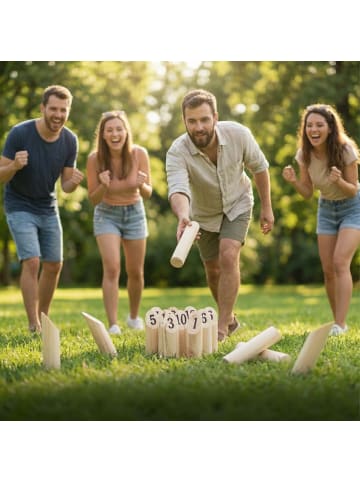 Kubb Wikingerspiel in Natur