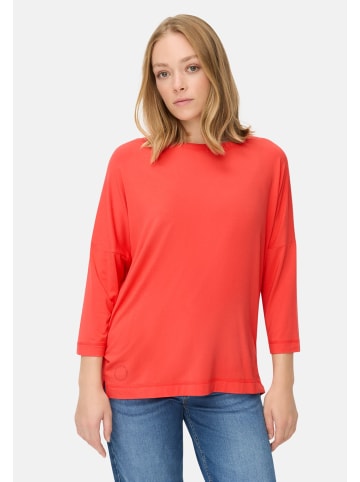 Camel Active Langarmshirt mit Rundhalsausschnitt in Flammenrot