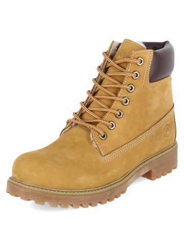Lumberjack Stiefel mit Warmfutter in gelb