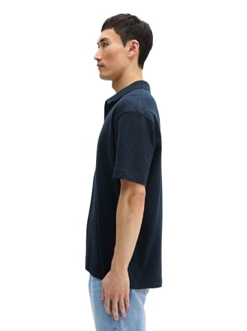 Marc O'Polo DfC Poloshirt Jersey Structure regular in Dark Navy