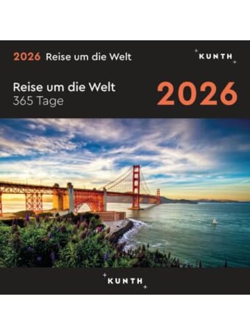Kunth Kalender - Reise um die Welt - KUNTH 365-Tage-Abreißkalender 2026