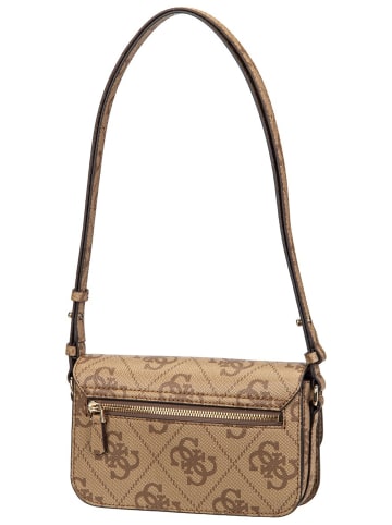 Guess Bodybag Janie Logo Conv Xbody Flap in Latte Logo