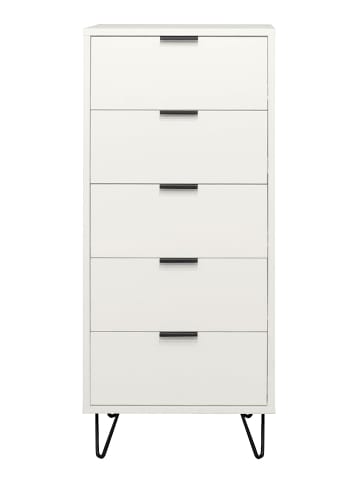 58 aufm Kessel KOMMODE Erna 51x45x123 Kreidegrau matt Lack