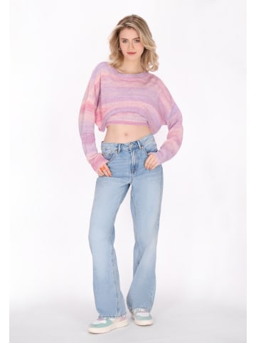 myMo Women Sweater in lilac multicolor