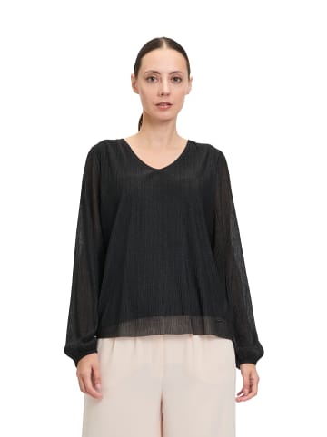 BETTY & CO Blusenshirt mit Lurexfaden in Schwarz