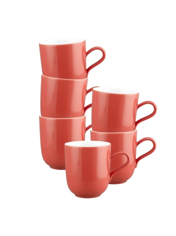 Seltmann Weiden 6er Set Henkelbecher Liberty Pure Colors 400 ml in Flamingo Red
