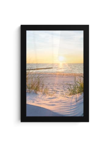 MuchoWow Poster mit Leiste  Blau