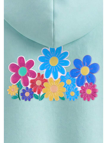 IZIA Women Hoodie in Aqua