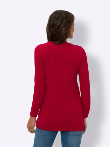Sieh an! Longpullover in rot