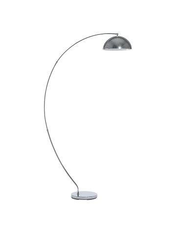 Beliani Stehleuchte KAMA in Silber/Schwarz - (W) 33 x (H) 188 x (L) 100 cm