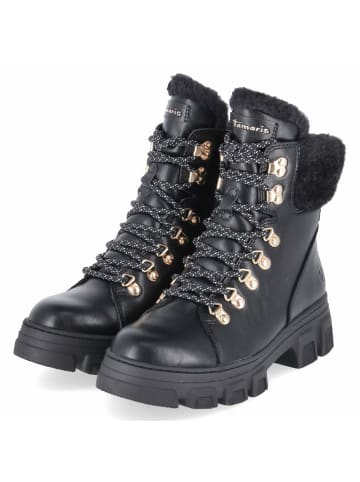 Tamaris Schnürstiefel in schwarz