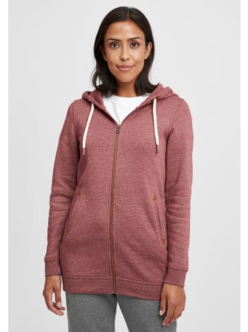 Oxmo Kapuzensweatjacke OXVicky Straight Sweat Zip-Hoodie in Rot