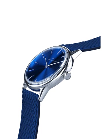 August Berg Armbanduhr Serenity Deep N°6 in silver sunray_blue