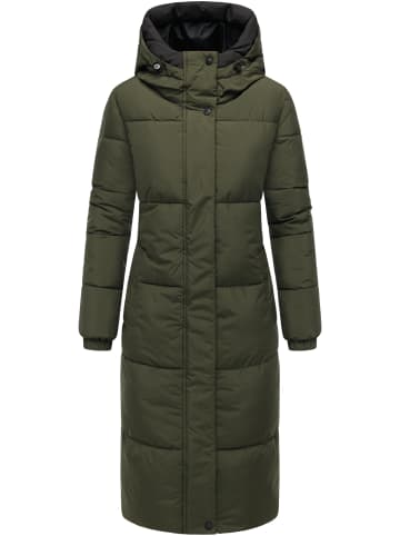 Navahoo Steppmantel Taublüte XIV in Dark Olive