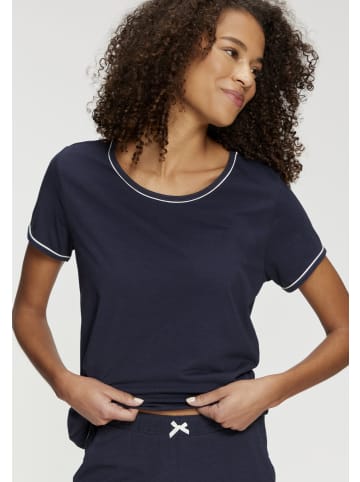 LASCANA Pyjamaoberteil in schwarz