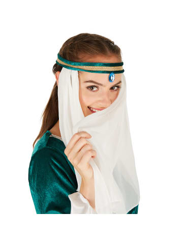 tectake Verzauberndes Elfenprinzessinnen-Kleid, grün/weiß